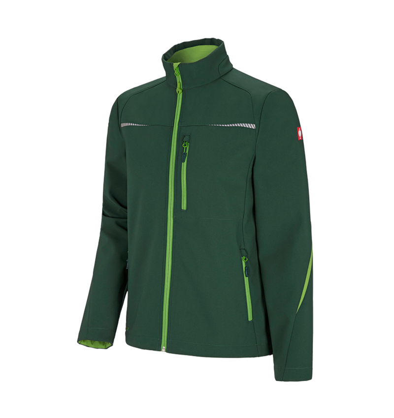 Werkjassen: Softshelljack e.s.motion 2020 + groen/zeegroen 1