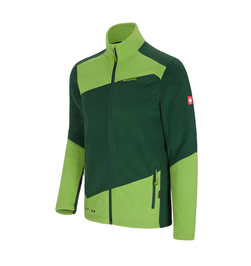 Werkjassen: Fleecejack e.s.motion 2020 + groen/zeegroen 2