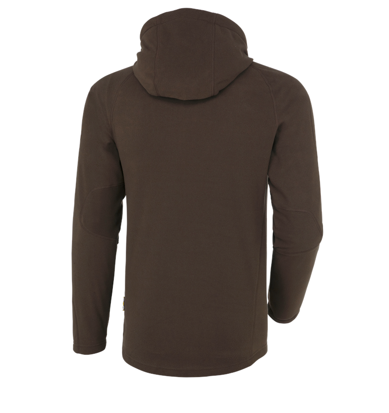 Werkjassen: Fleece capuchonjack e.s.motion 2020 + kastanje 2