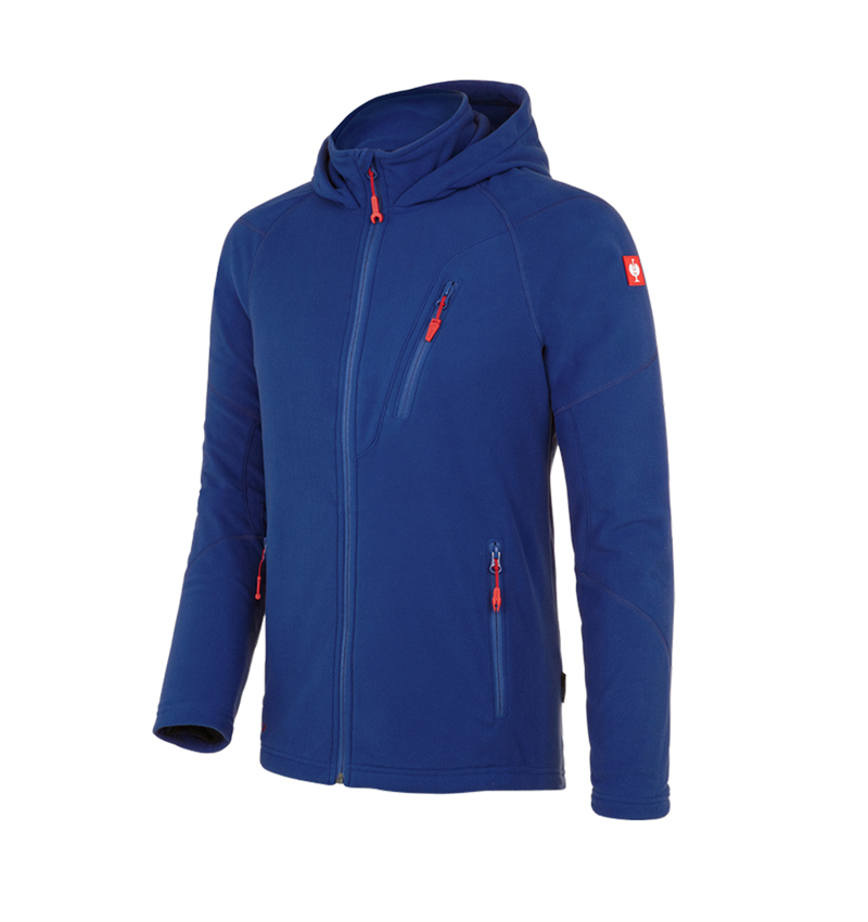 Werkjassen: Fleece capuchonjack e.s.motion 2020 + korenblauw 1