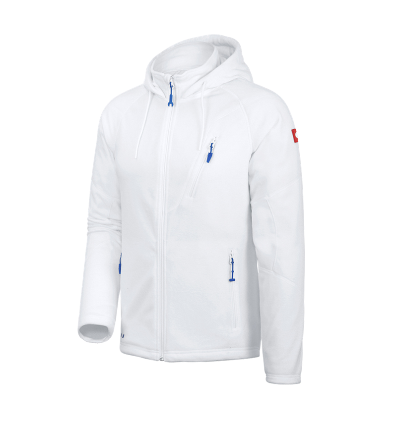 Werkjassen: Fleece capuchonjack e.s.motion 2020 + wit 2