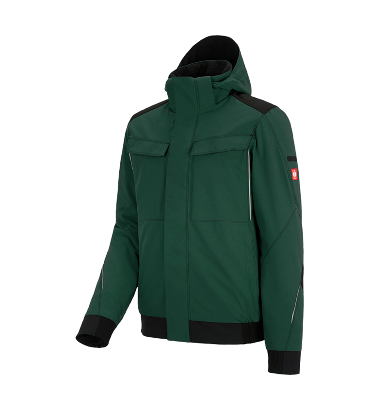 Werkjassen: Winter functionele jack e.s.dynashield + groen/zwart 2