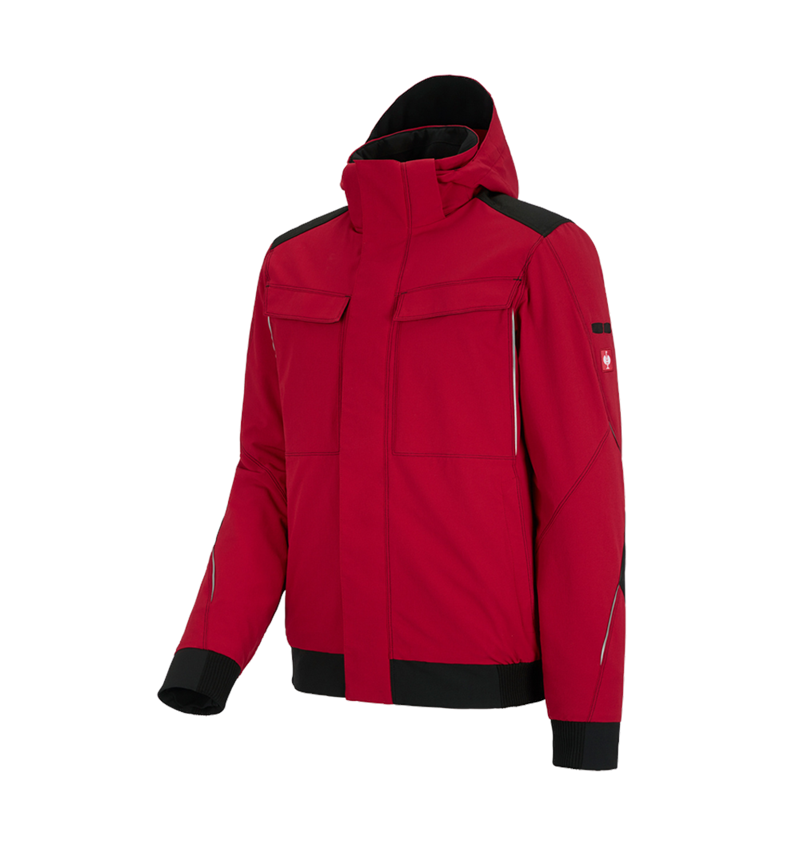 Werkjassen: Winter functionele jack e.s.dynashield + vuurrood/zwart 2