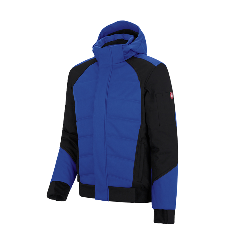 Werkjassen: Winter softshelljack e.s.vision + korenblauw/zwart 2