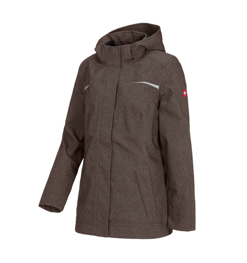 Werkjassen: Functionele jack e.s.motion denim, dames + kastanje 4