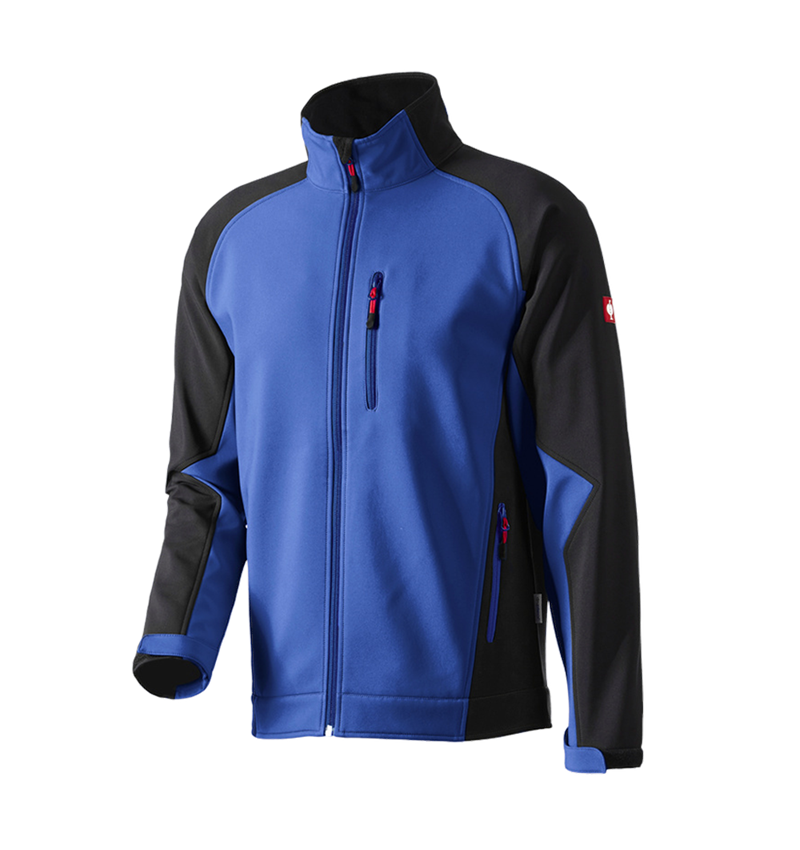 Werkjassen: Softshelljack dryplexx® softlight + korenblauw/zwart 2