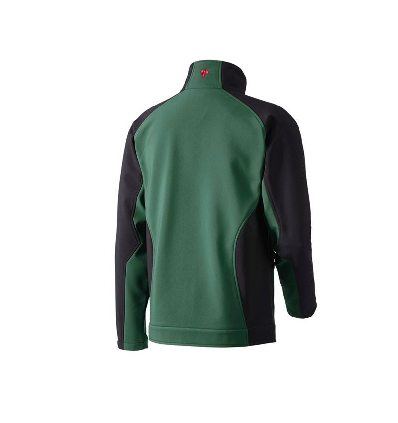 Werkjassen: Softshelljack dryplexx® softlight + groen/zwart 3