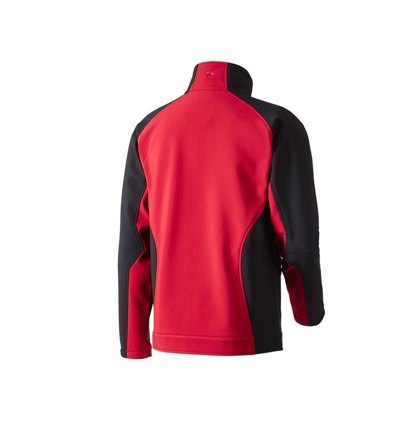 Werkjassen: Softshelljack dryplexx® softlight + rood/zwart 2