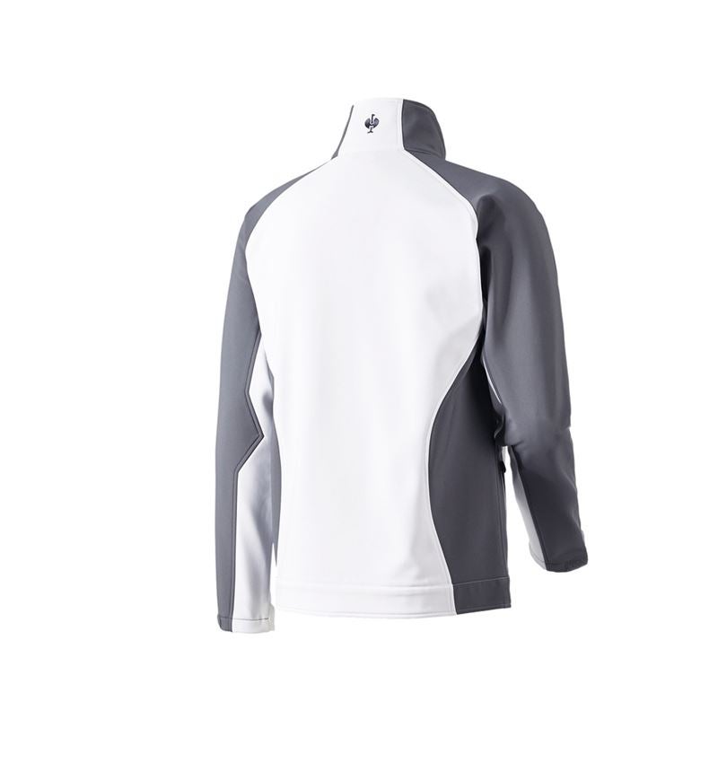 Werkjassen: Softshelljack dryplexx® softlight + wit/grijs 3
