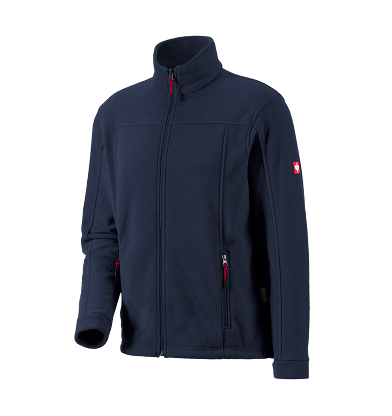 Werkjassen: Fleecejack e.s.classic + donkerblauw 1