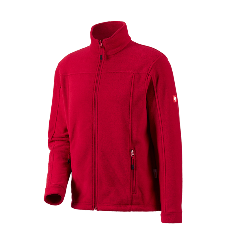 Werkjassen: Fleecejack e.s.classic + rood 2