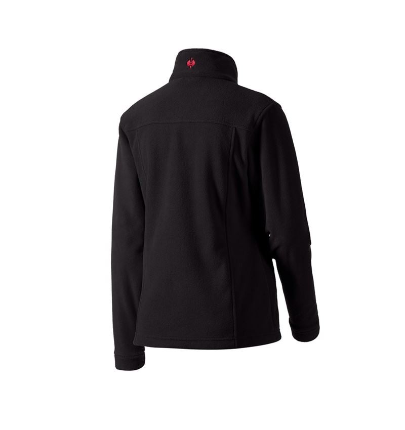 Werkjassen: Dames Fleecejack e.s.classic + zwart 1