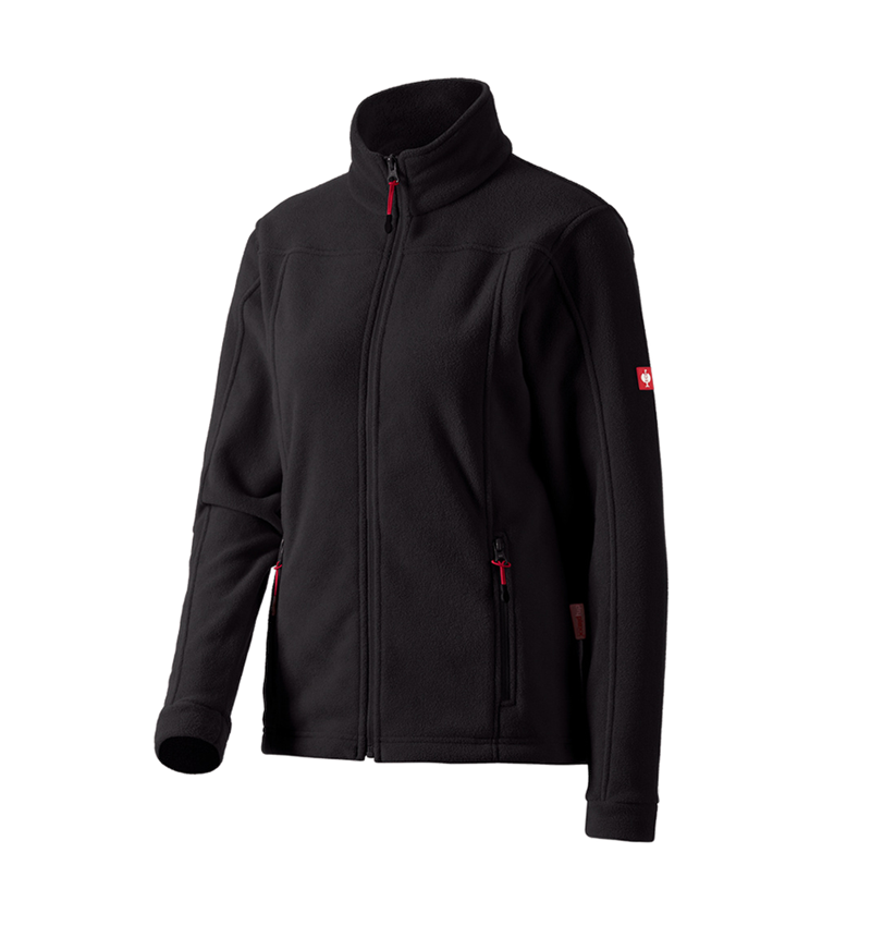 Werkjassen: Dames Fleecejack e.s.classic + zwart