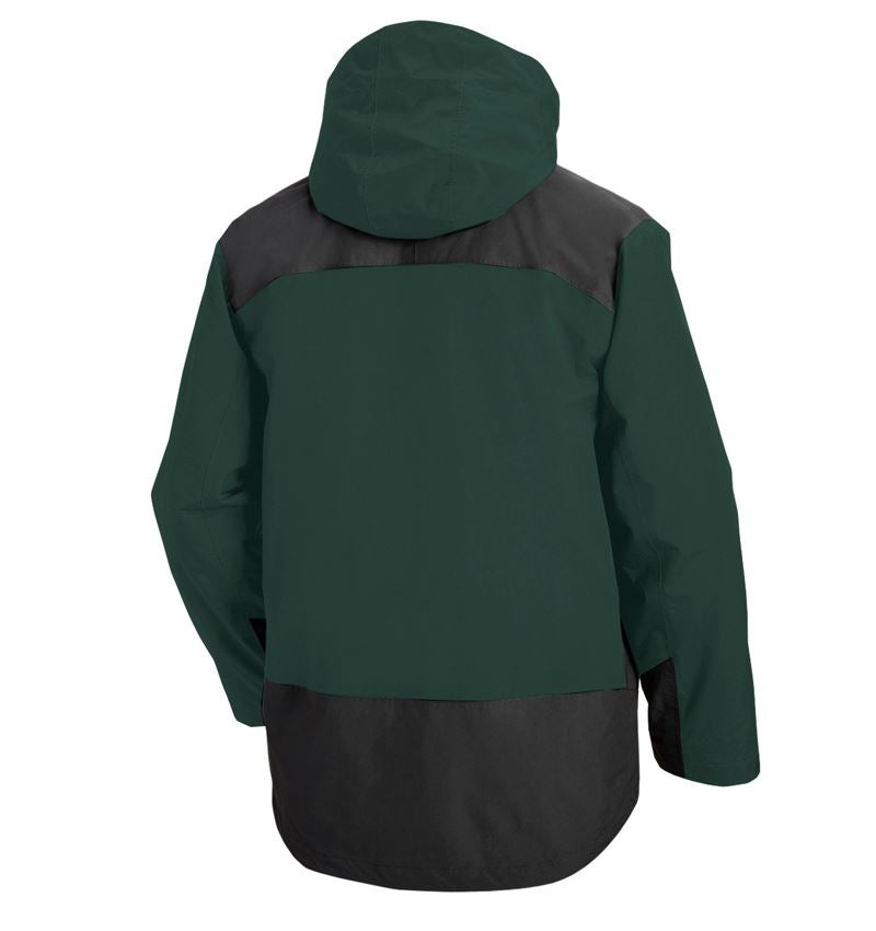 Werkjassen: e.s. 3 in 1 functionele jack, heren + groen/zwart 3