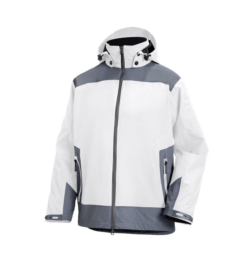 Werkjassen: e.s. 3 in 1 functionele jack, heren + wit/grijs 2