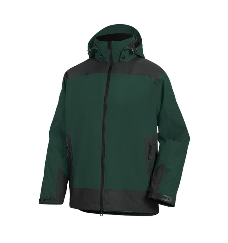 Werkjassen: e.s. 3 in 1 functionele jack, heren + groen/zwart 2
