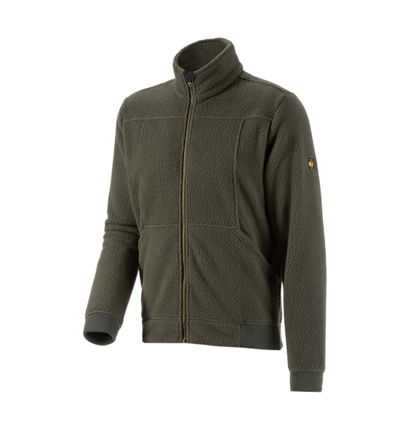 Werkjassen: Fleecevachtjack e.s.vintage + camouflagegroen 2