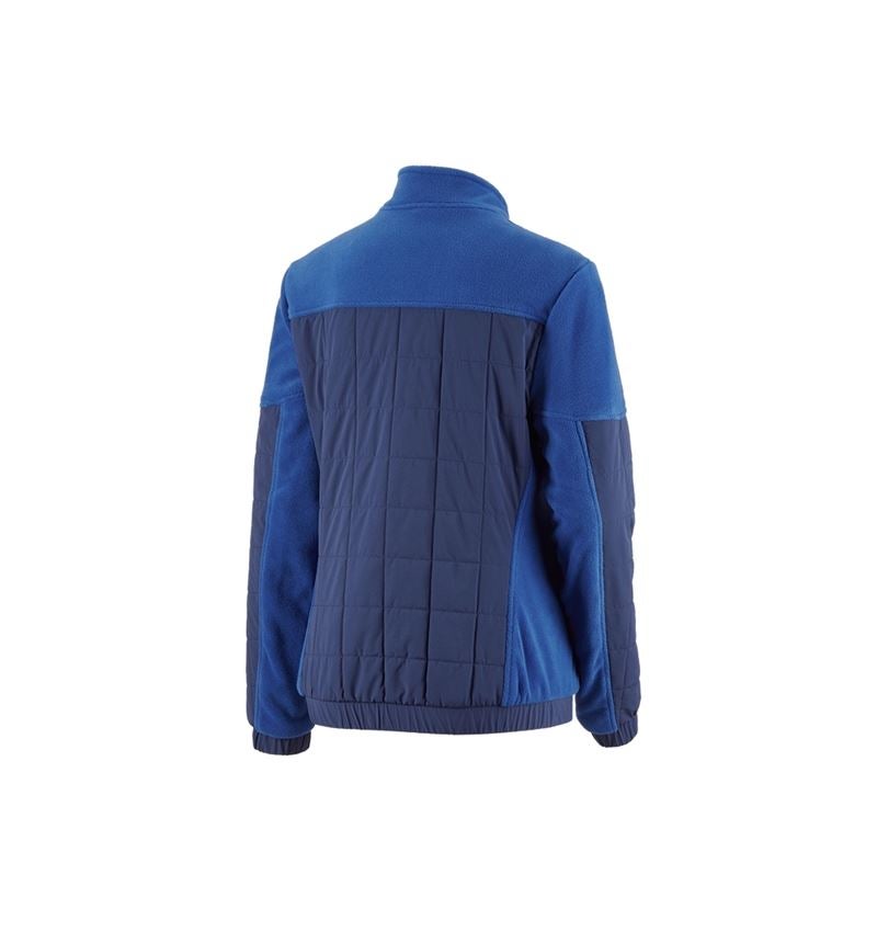 Werkjassen: Hybride fleecejack e.s.concrete, dames + alkalisch blauw/diepblauw 4