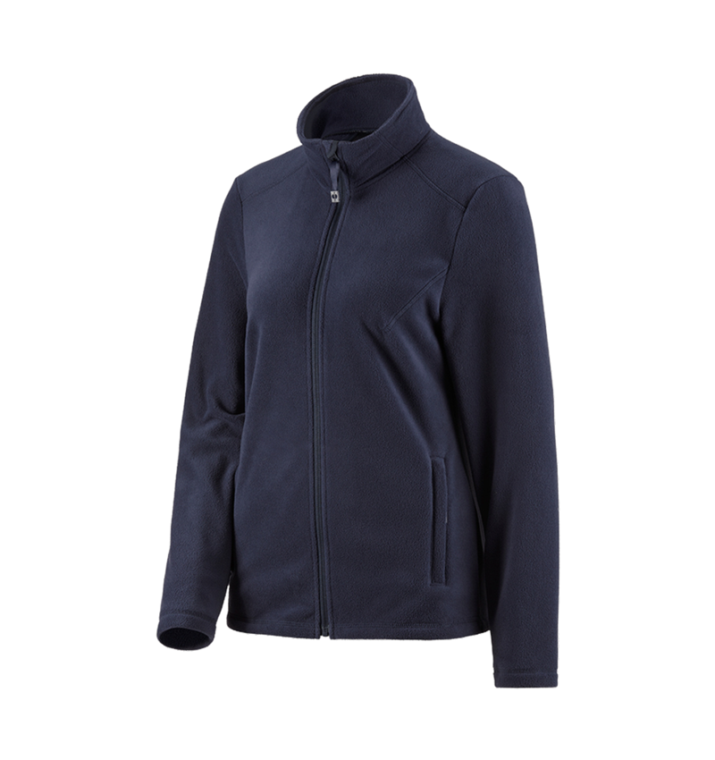 Werkjassen: e.s. Fleecejack CI, dames + donkerblauw 2
