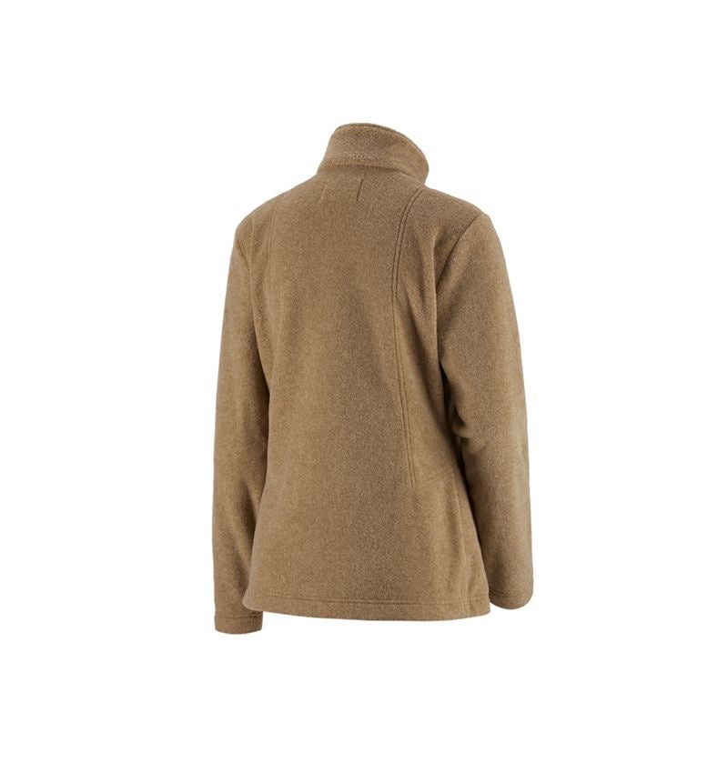 Werkjassen: Fleecejack e.s.vintage, dames + sepia melange 3