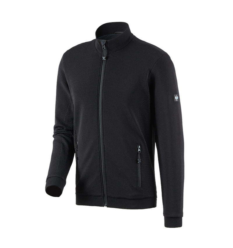 Werkjassen: Gebreid jack e.s.motion ten + zwart 3