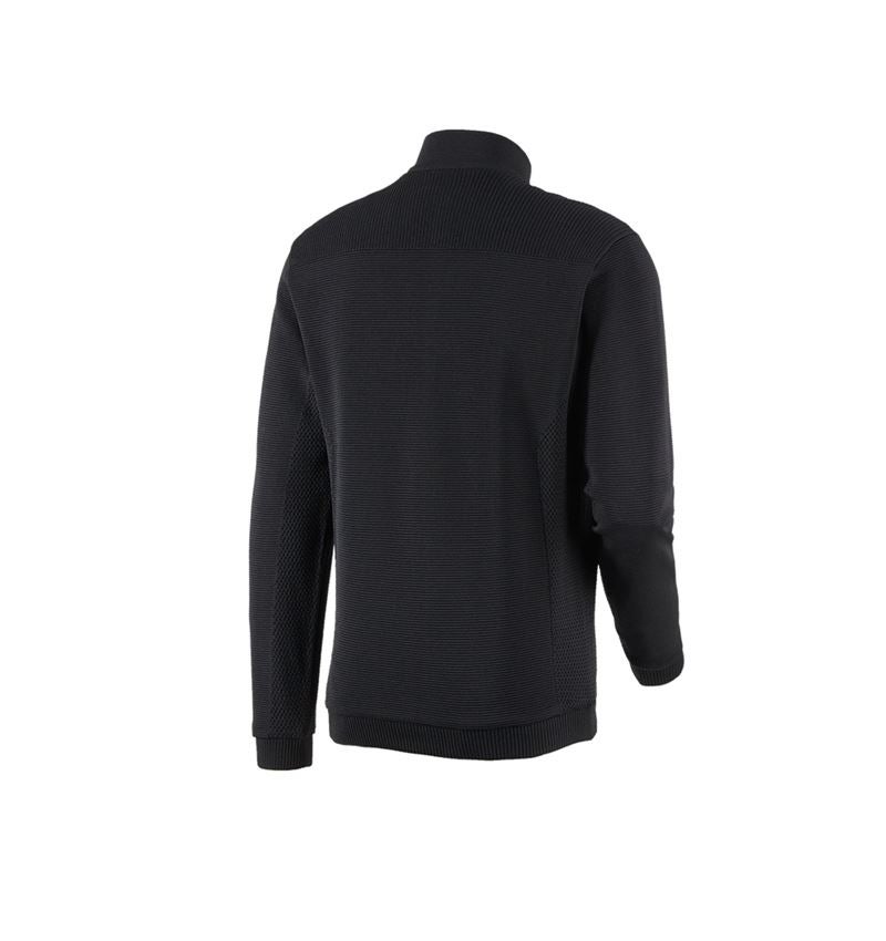 Werkjassen: Gebreid jack e.s.motion ten + zwart 4