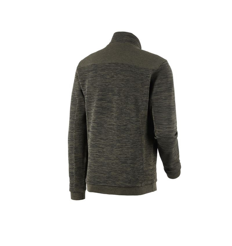 Werkjassen: Gebreid jack e.s.motion ten + camouflagegroen 4