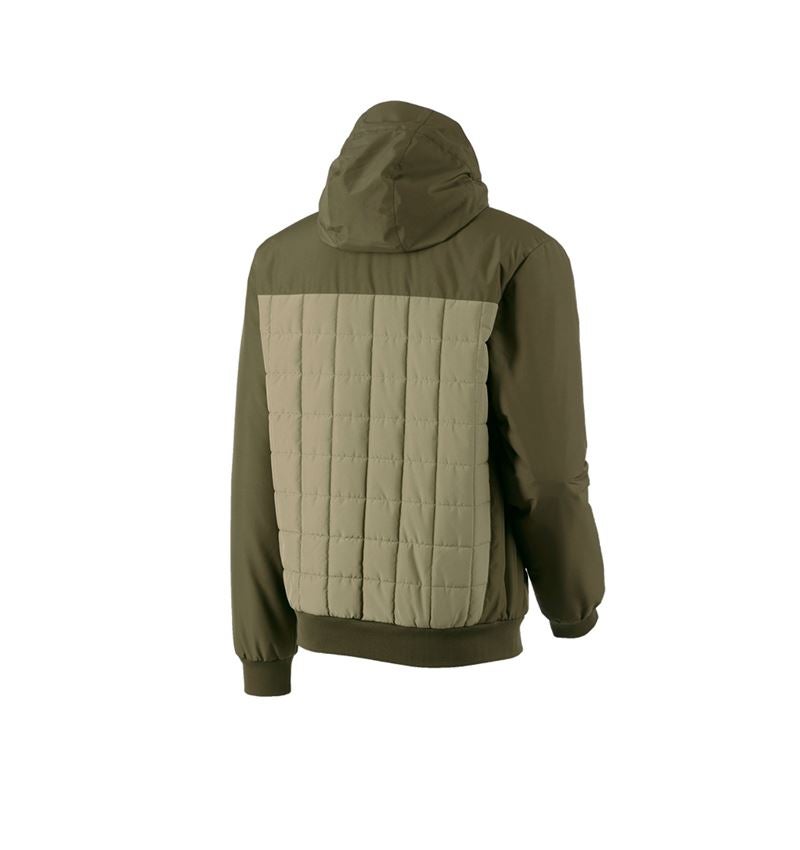 Werkjassen: Pilotenjack met capuchon e.s.concrete + moddergroen/stipa-groen 4
