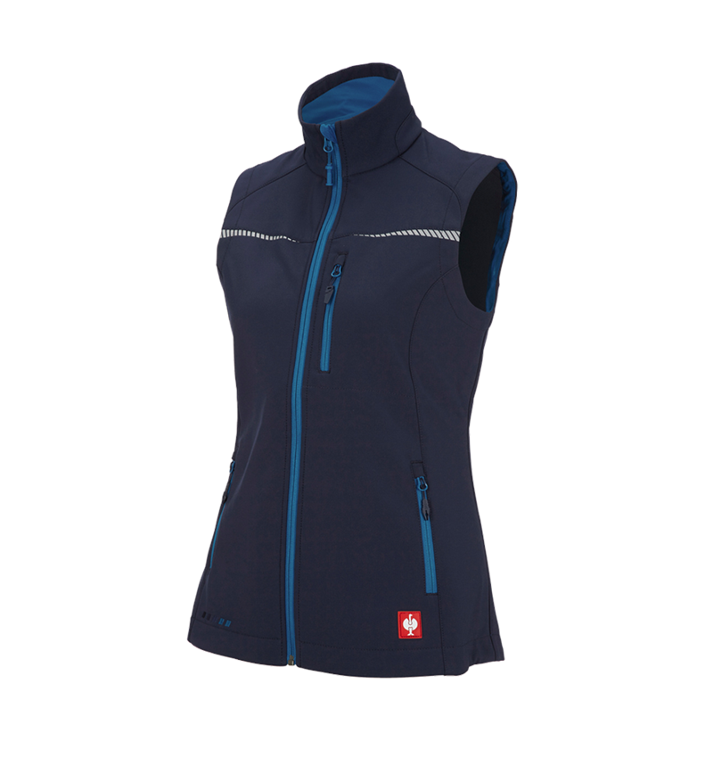 Werkvesten: Softshell-bodywarmer e.s.motion 2020, dames + donkerblauw/atol 4