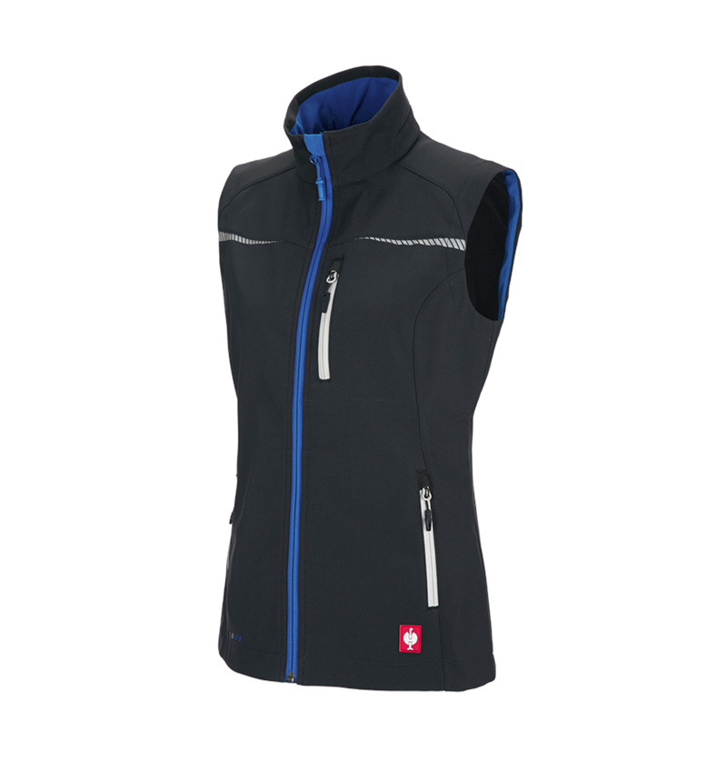 Werkvesten: Softshell-bodywarmer e.s.motion 2020, dames + grafiet/gentiaanblauw 6