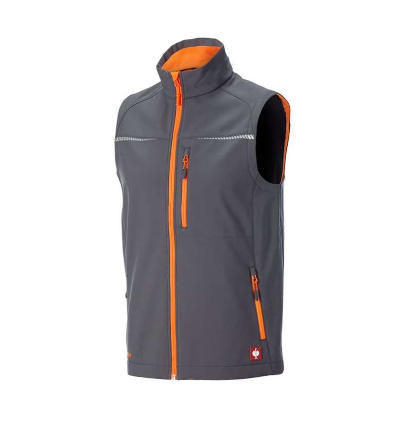 Onderwerpen: Softshell-bodywarmer e.s.motion 2020 + antraciet/signaaloranje 5