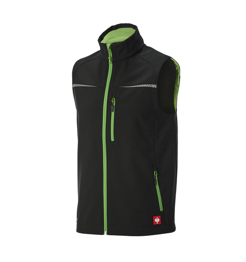 Werkvesten: Softshell-bodywarmer e.s.motion 2020 + zwart/zeegroen 3