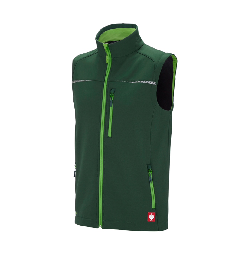 Werkvesten: Softshell-bodywarmer e.s.motion 2020 + groen/zeegroen 2