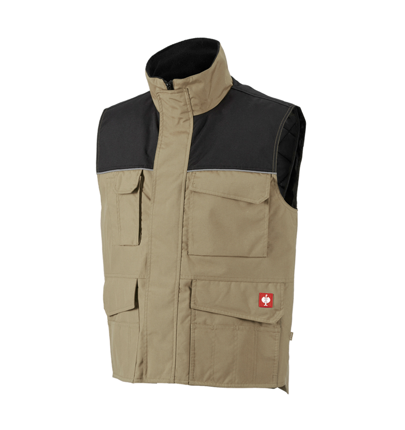 Werkvesten: Bodywarmer e.s.image + kaki/zwart 4