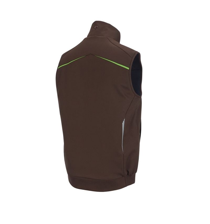 Werkvesten: Winter-softshellbodywarmer e.s.motion 2020 + kastanje/zeegroen 3