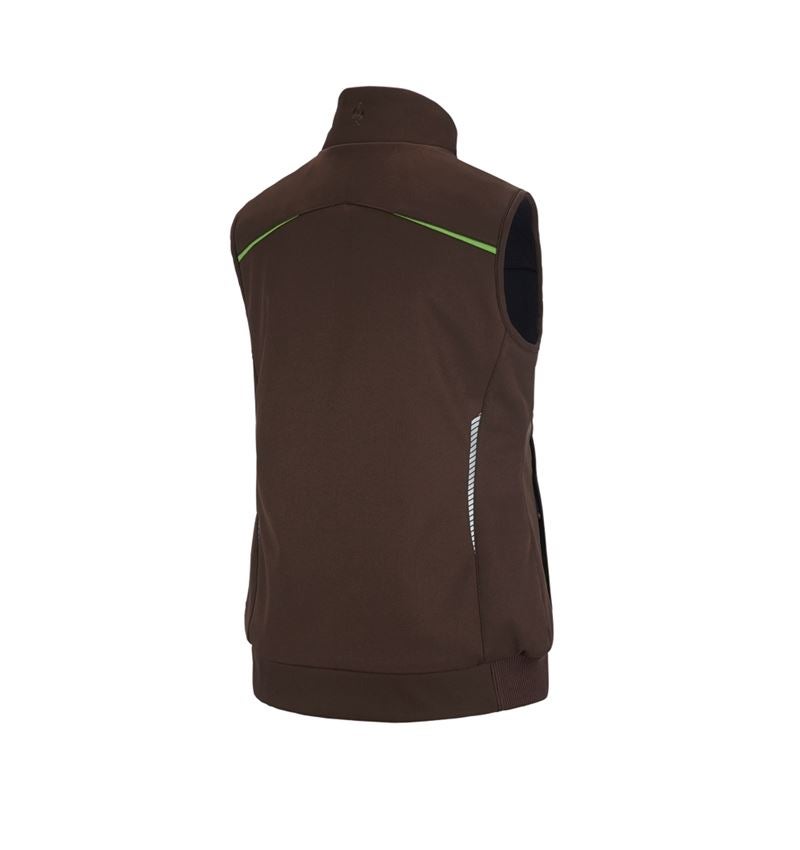 Werkvesten: Winter softshellbodywarmer e.s.motion 2020, dames + kastanje/zeegroen 3