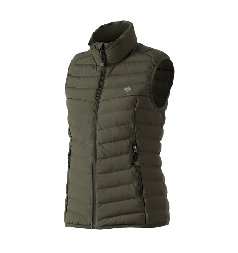 Werkvesten: Bodywarmer e.s.motion ten, dames + camouflagegroen 3