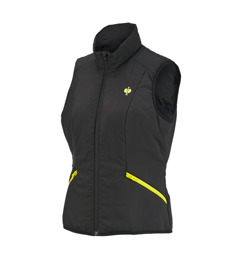 Werkjassen: Bodywarmer e.s.trail, dames + zwart/zuurgeel 3