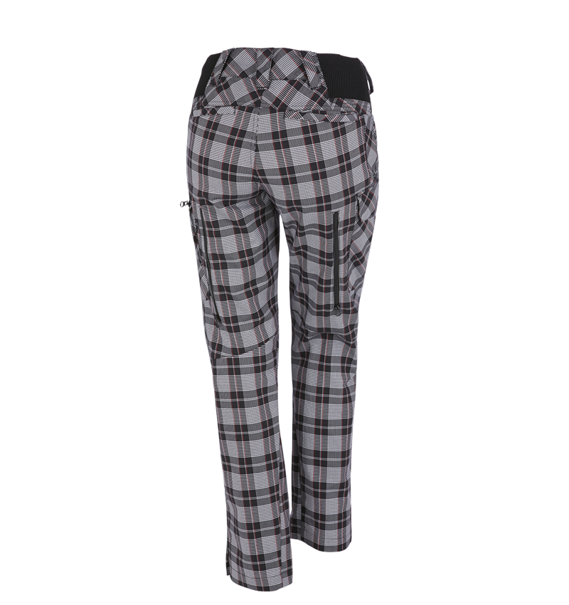 Werkbroeken: e.s. Werkbroek pocket, dames + zwart/wit/rood 1