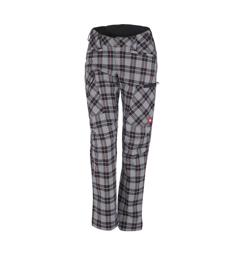 Werkbroeken: e.s. Werkbroek pocket, dames + zwart/wit/rood
