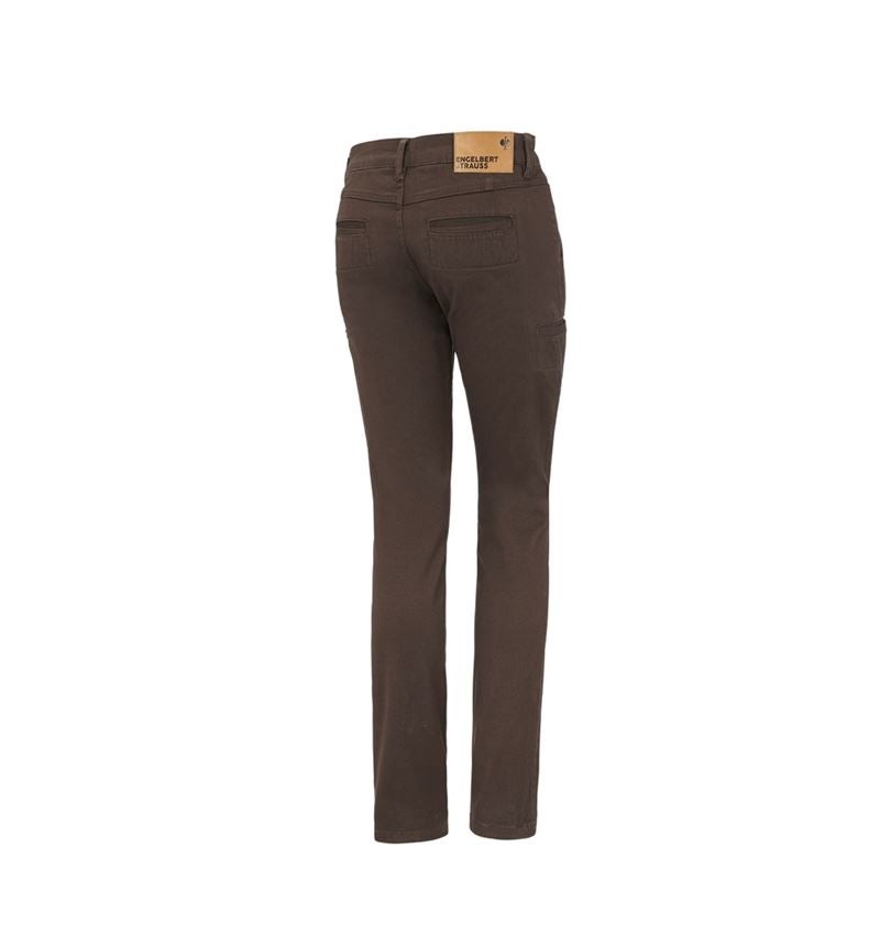 Werkbroeken: e.s. Werkbroek Chino, dames + kastanje 6