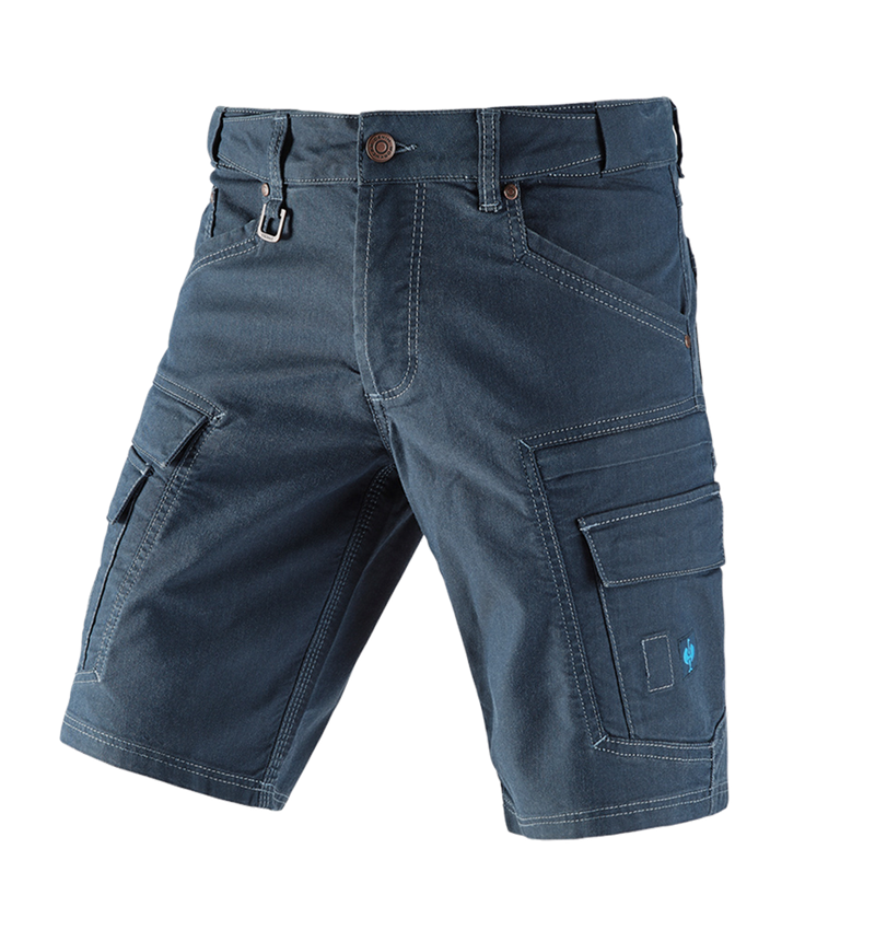 Werkbroeken: Cargoshort e.s.vintage + arctisch blauw 2