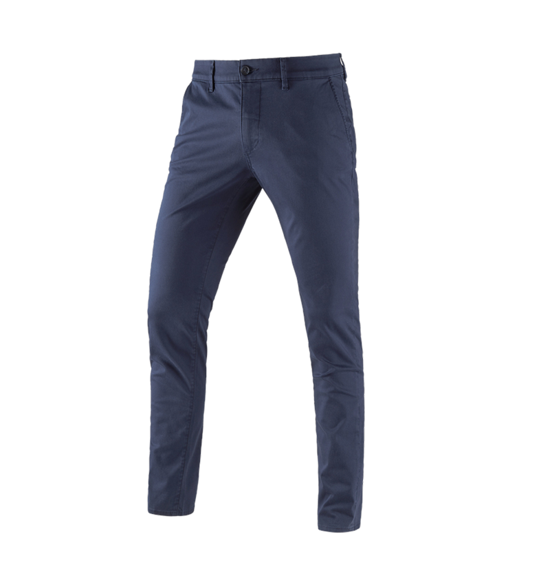 Werkbroeken: e.s. 5-pocket-werkbroek chino + donkerblauw 4