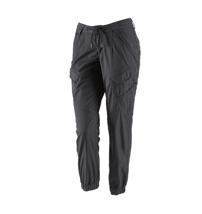 Werkbroeken: Cargobroek e.s. ventura vintage, dames + zwart 2