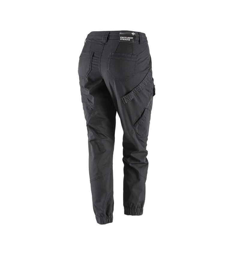 Werkbroeken: Cargobroek e.s. ventura vintage, dames + zwart 3