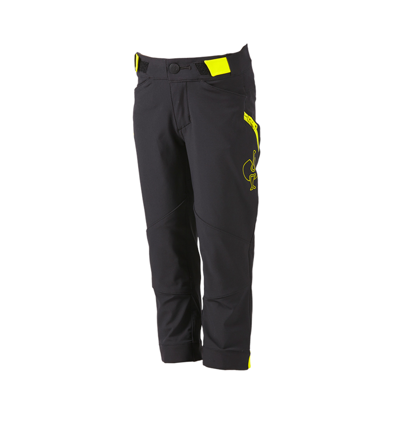 Broeken: Functionele broek e.s.trail, kinderen + zwart/zuurgeel 3