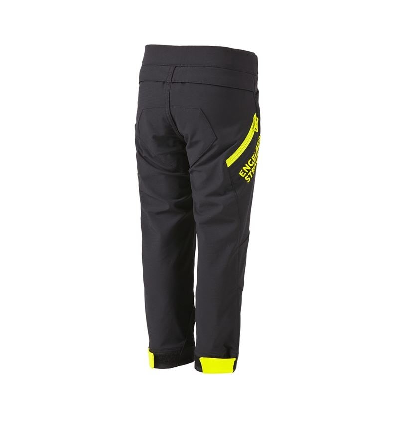 Broeken: Functionele broek e.s.trail, kinderen + zwart/zuurgeel 4