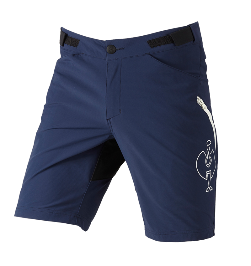 Werkbroeken: Functioneel short e.s.trail + diepblauw/wit 3