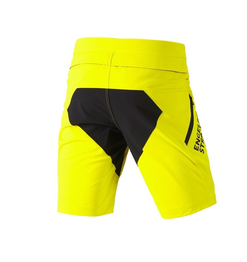 Werkbroeken: Functioneel short e.s.trail + zuurgeel/zwart 4