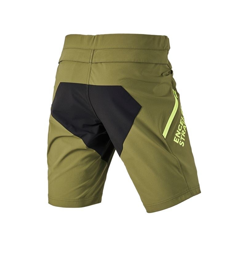 Werkbroeken: Functioneel short e.s.trail + jeneverbesgroen/limegroen 3